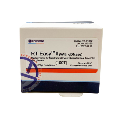 RT EasyTM II com as primeiras demão reversas da transcrição para usar o Premix mestre para o PCR da síntese/tempo real da Primeiro-costa CDNA
