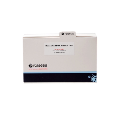 Purificação do ADN do ADN Mini Kit For Genomic da cauda do rato do reagente de laboratório em 1 hora