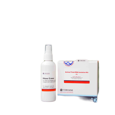 O eliminador do RNase com os jogos do isolamento do RNA veste luvas para limpar superfícies de trabalho encontra o sistema de gerenciamento da qualidade total