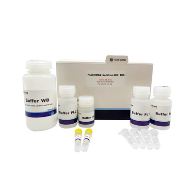 Contaminação do RNase de Kit With No do isolamento do ADN da planta do reagente de laboratório da biologia molecular