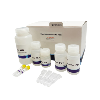 Contaminação do RNase de Kit With No do isolamento do ADN da planta do reagente de laboratório da biologia molecular