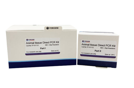 Jogos diretos do PCR do tecido animal de reagente de laboratório que executam o PCR diretamente do tecido animal sem a purificação prévia do ADN
