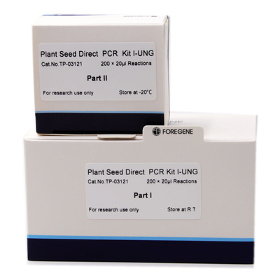 Jogo direto I UNG do PCR para as sementes da planta que contêm baixos componentes do polisacárido e do Polyphenol