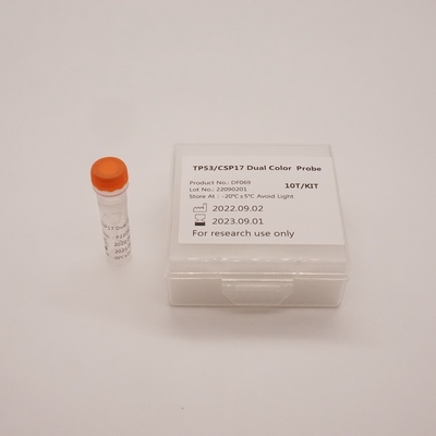 Sonda de duas cores TP53/CSP17 para detectar a anormalidade do gene TP53 humano
