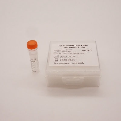 Kit de sonda de dupla fusão CCND1/IGH para detectar anormalidades do gene humano CCND1/IGH