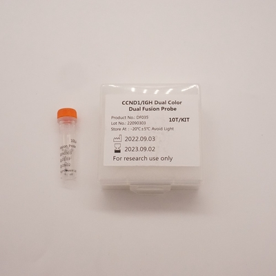 Kit de sonda de dupla fusão CCND1/IGH para detectar anormalidades do gene humano CCND1/IGH