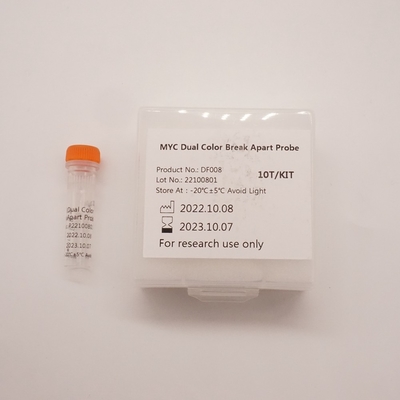 Reagente de sonda de peixe de separação de duas cores MYC para o gene MYC humano