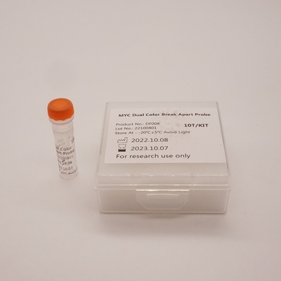 Reagente de sonda de peixe de separação de duas cores MYC para o gene MYC humano