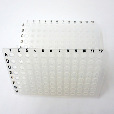 Foregene 10 chapeia a placa boa 100ul 200ul do PCR de Kit Lab Consumables Transparent 96