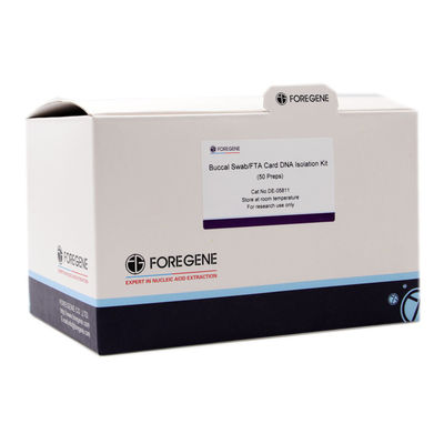 Coluna linear da rotação do acrilamido dos jogos orais do isolamento do ADN do cartão do FTA do cotonete