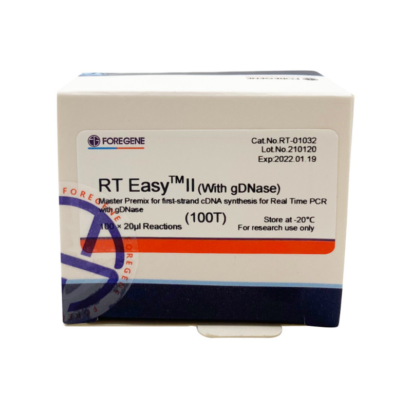 RT EasyTM II com as primeiras demão reversas da transcrição para usar o Premix mestre para o PCR da síntese/tempo real da Primeiro-costa CDNA