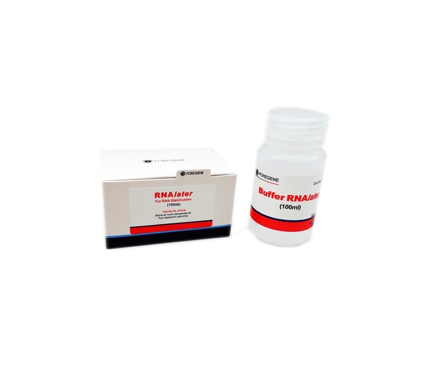 solução da proteção de RNAlater dos jogos do isolamento do RNA de 50ml 100ml 100ml×4 para a amostra de tecido
