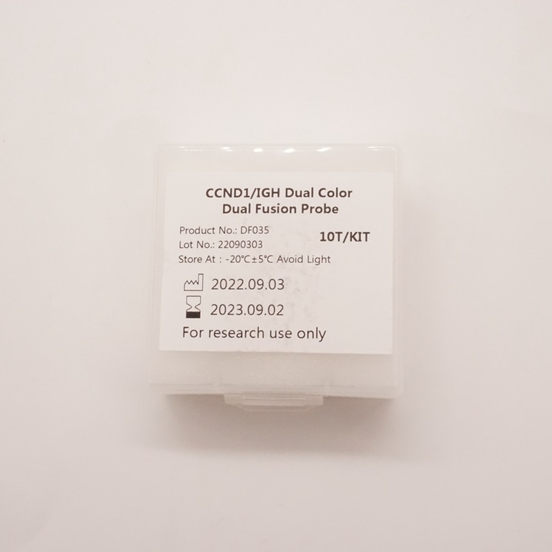 Kit de sonda de dupla fusão CCND1/IGH para detectar anormalidades do gene humano CCND1/IGH